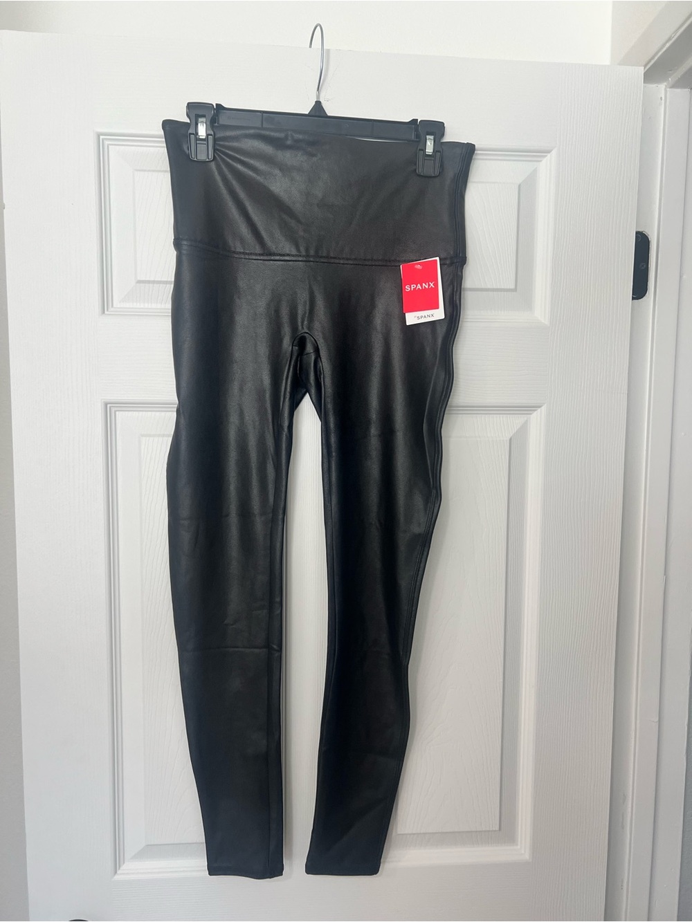SPANX Faux Leather Leggings in Black
